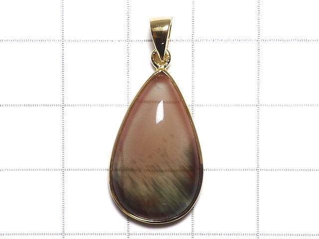[Video][One of a kind] High Quality Tibetan Andesine AAA Pendant 18KGP NO.157