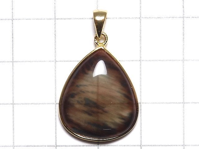 [Video][One of a kind] High Quality Tibetan Andesine AAA Pendant 18KGP NO.160
