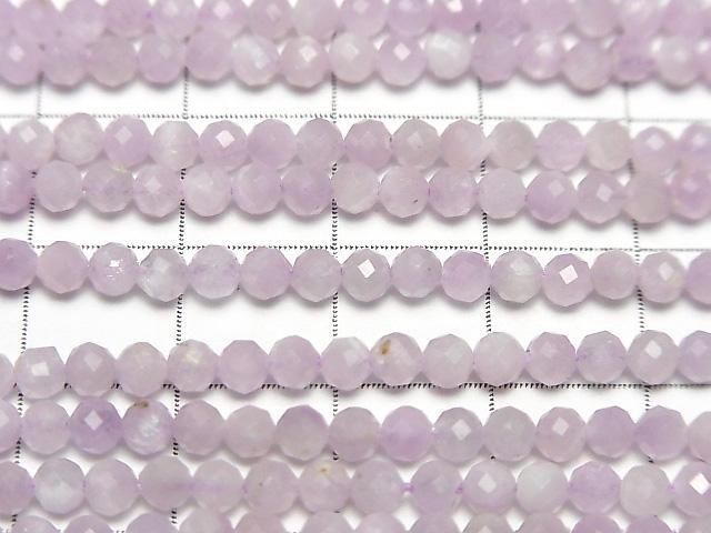 High Quality! Nigerian Kunzite AA++ Faceted Round 3mm 1strand beads (aprx.15inch/37cm)