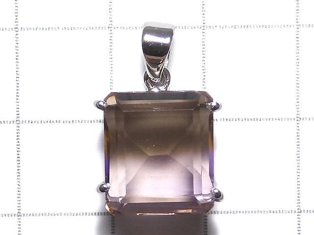 [Video][One of a kind] High Quality Ametrine AAA Faceted Pendant Silver925 NO.29