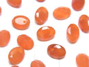 [Video]High Quality Carnelian AAA- Oval Faceted 8x6mm 1/4 or 1strand beads (aprx.5inch/12cm)