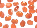 [Video]High Quality Carnelian AAA- Oval Faceted 8x6mm 1/4 or 1strand beads (aprx.5inch/12cm)