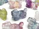 [Video] Multicolor Fluorite AAA Dragon Motif 25x15mm [Undrilled] 2pcs