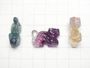[Video] Multicolor Fluorite AAA Dragon Motif 25x15mm [Undrilled] 2pcs