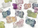 [Video] Multicolor Fluorite AAA Dragon Motif 25x15mm [Undrilled] 2pcs