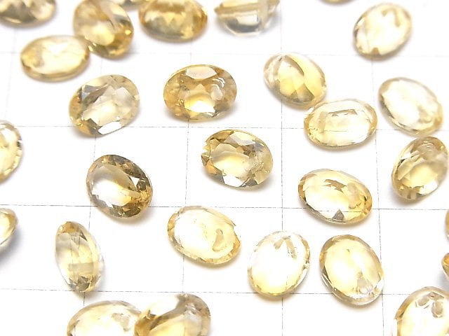 [Video]High Quality Citrine AAA Oval Faceted 8x6mm 1/4 or 1strand beads (aprx.5inch/12cm)