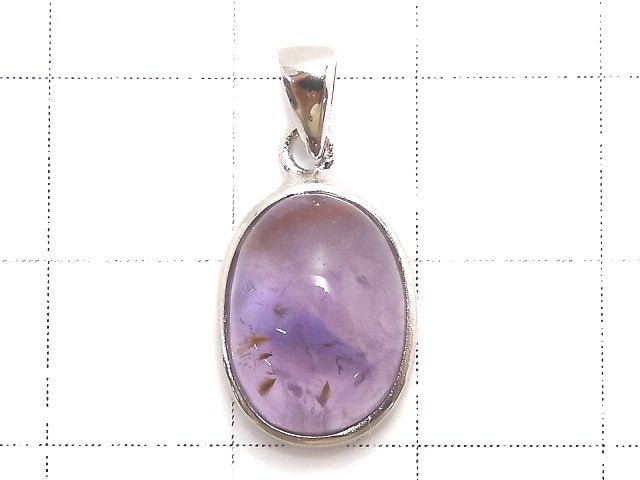[Video][One of a kind] Cacoxenite in Amethyst AAA- Pendant Silver925 NO.4