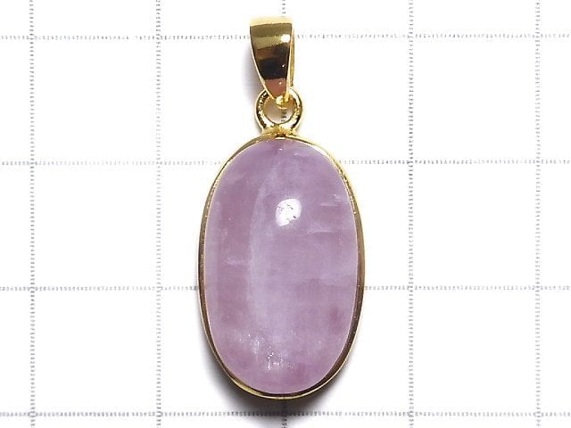 [Video][One of a kind] Nigeria Kunzite AAA- Pendant 18KGP NO.22