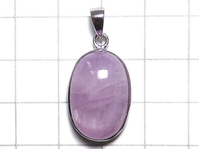 [Video][One of a kind] Nigeria Kunzite AAA- Pendant Silver925 NO.35