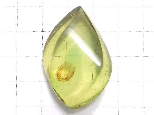 [Video][One of a kind] Green Amber Loose stone Marquise NO.197