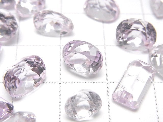 [Video]High Quality Kunzite AAA- Loose stone Mixed Shape Faceted 2pcs