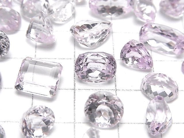 [Video]High Quality Kunzite AAA- Loose stone Mixed Shape Faceted 2pcs