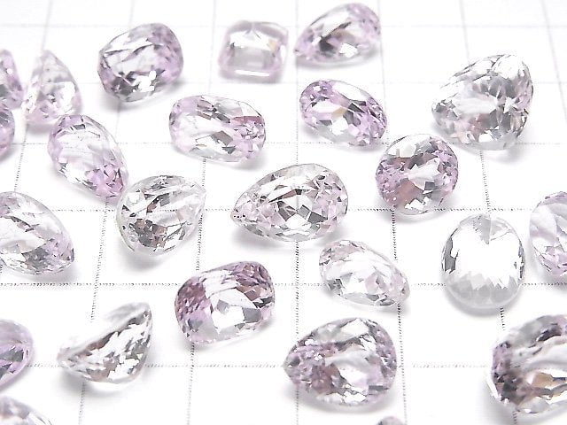 [Video]High Quality Kunzite AAA- Loose stone Mixed Shape Faceted 2pcs