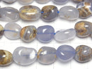 [Video]Natural color Blue Chalcedony AA Nugget 1strand beads (aprx.15inch/37cm)