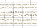 14KGF long and short chain 2.2mm width 10cm