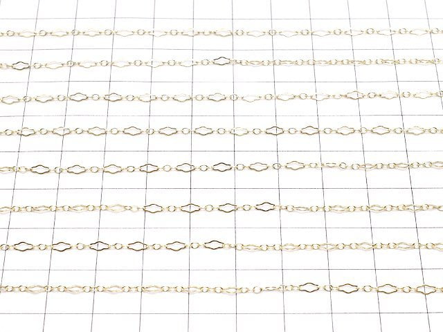 14KGF long and short chain 2.2mm width 10cm