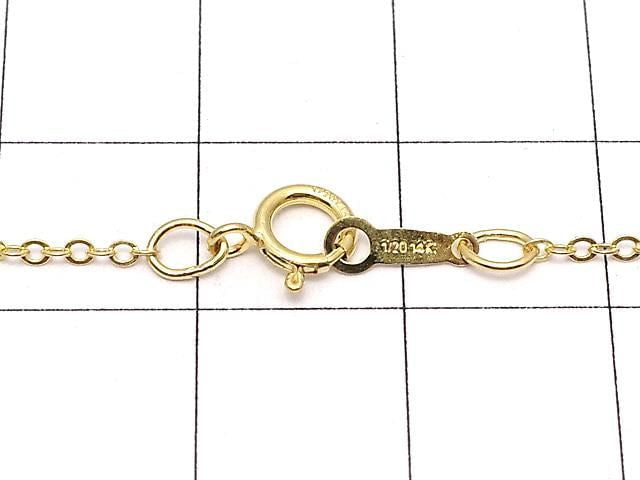 14KGF Flat Azuki Chain 1.4mm [40cm] [45cm] Necklace 1pc