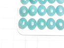 [Video] Peru Amazonite AAA- Oval Cabochon 10x8mm 3pcs