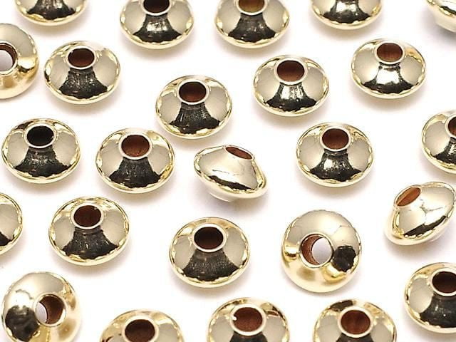14KGF Rondelle [3.5mm][4.5mm][5.5mm][7.3mm] 2pcs