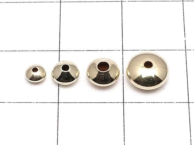 14KGF Rondelle [3.5mm][4.5mm][5.5mm][7.3mm] 2pcs