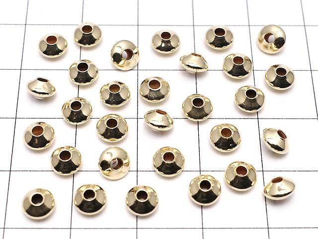 14KGF Rondelle [3.5mm][4.5mm][5.5mm][7.3mm] 2pcs