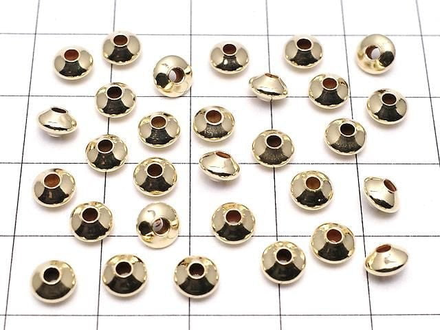 14KGF Rondelle [3.5mm][4.5mm][5.5mm][7.3mm] 2pcs