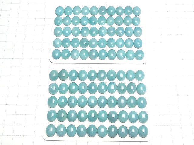 [Video] Peru Amazonite AAA- Oval Cabochon 12x10mm 2pcs