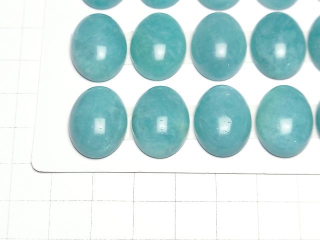 [Video] Peru Amazonite AAA- Oval Cabochon 20x15mm 1pc