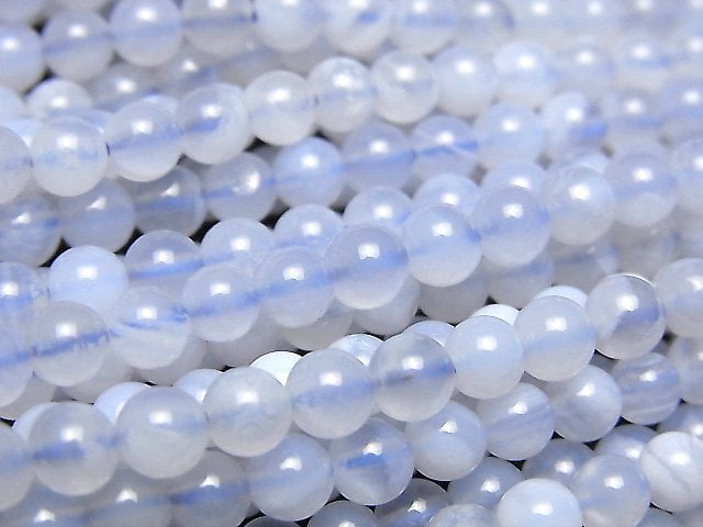 Blue Lace Agate Gemstone Beads