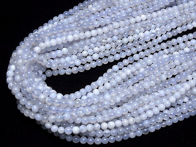 Blue Lace Agate AA++ Round 4.5mm 1strand beads (aprx.15inch/37cm)