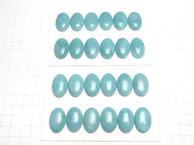 [Video] Peru Amazonite AA++ Oval Cabochon 24x16mm 1pc