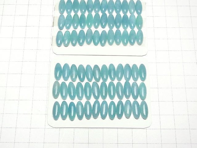 [Video] Peru Amazonite AAA- Oval Cabochon 13.5x5.5mm 3pcs