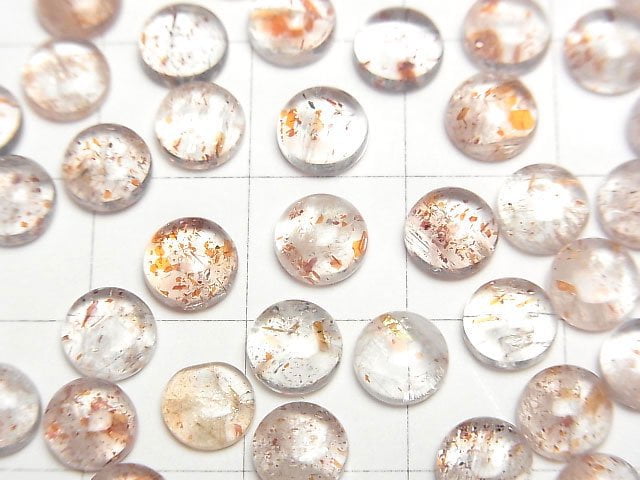 [Video] Sunstone AA Round Cabochon 6x6mm 5pcs