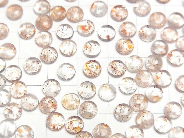 [Video] Sunstone AA Round Cabochon 6x6mm 5pcs