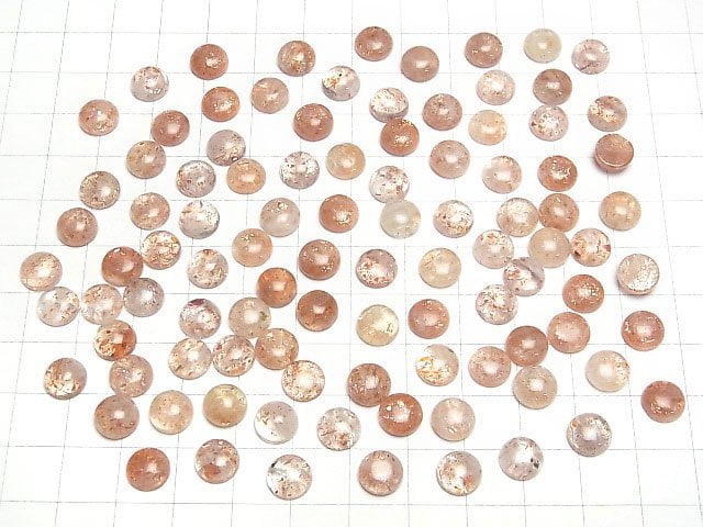 [Video] Sunstone AA Round Cabochon 8x8mm 3pcs