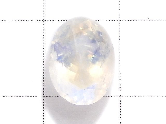 [Video][One of a kind] High Quality Rainbow Moonstone AAA Loose stone Faceted 1pc NO.24