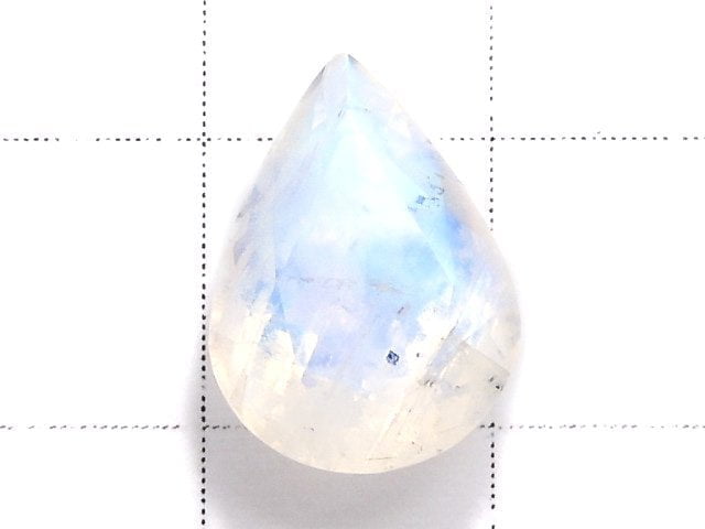 [Video][One of a kind] High Quality Rainbow Moonstone AAA Loose stone Faceted 1pc NO.32