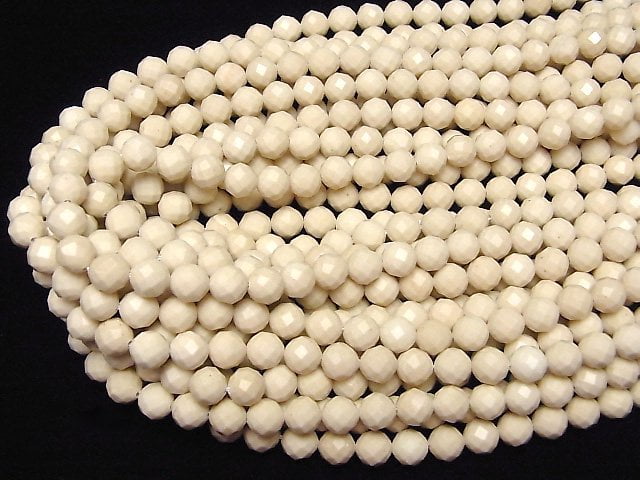 Riverstone  64Faceted Round 8mm 1strand beads (aprx.15inch/36cm)