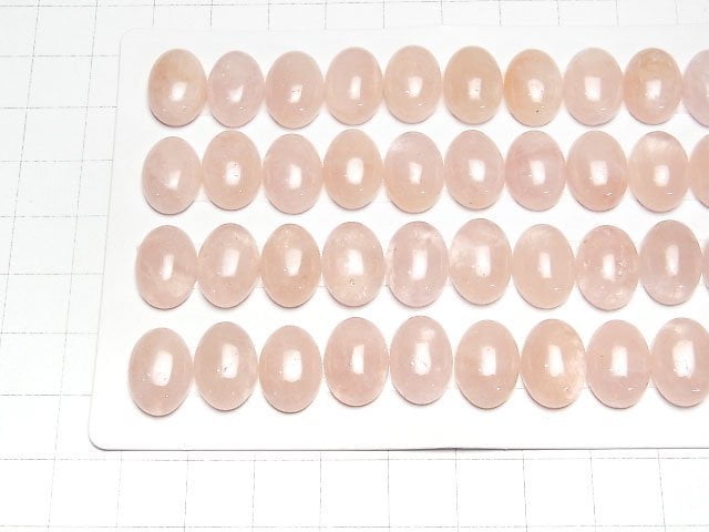 [Video]Morganite AAA- Oval Cabochon 14x10mm 3pcs