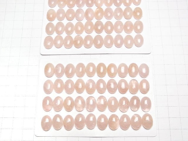 [Video]Morganite AAA- Oval Cabochon 14x10mm 3pcs