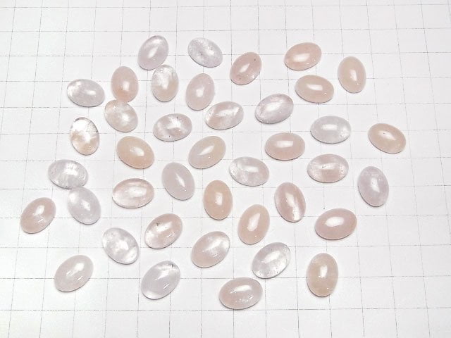 [Video]Morganite AA++ Oval Cabochon 14x10mm 5pcs