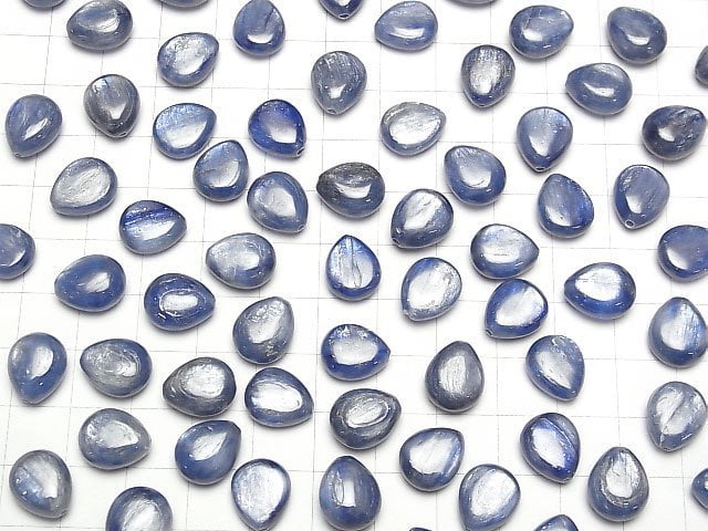 [Video] Kyanite AA++ Half Drilled Hole Pear shape (Smooth) 12x10mm 4pcs