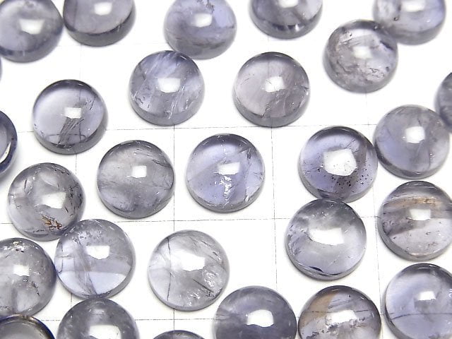 [Video] Iolite AAA- Round Cabochon 8x8mm [Light color] 3pcs