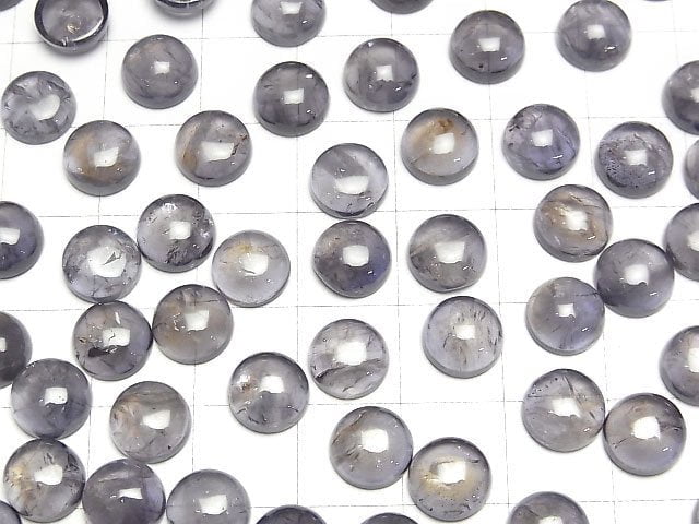 [Video]Iolite AA++ Round Cabochon 8x8mm 5pcs