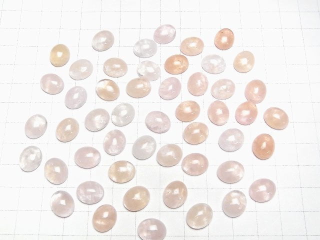 [Video]Morganite AAA- Oval Cabochon 12x10mm 3pcs