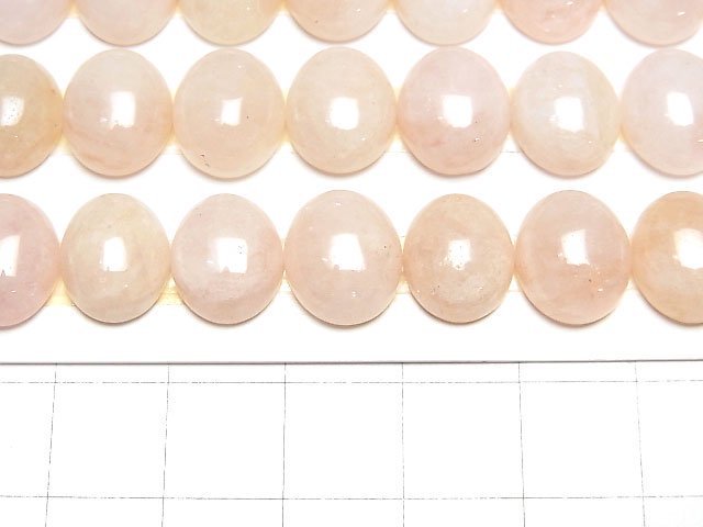 [Video]Morganite AA+ Oval Cabochon 12x10mm 5pcs