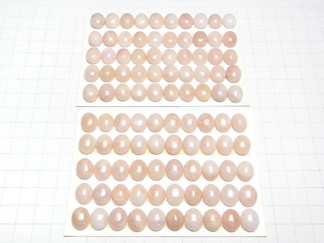 [Video]Morganite AA+ Oval Cabochon 12x10mm 5pcs