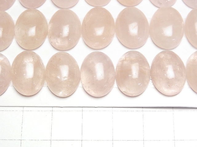 [Video]Morganite AA++ Oval Cabochon 16x12mm 2pcs