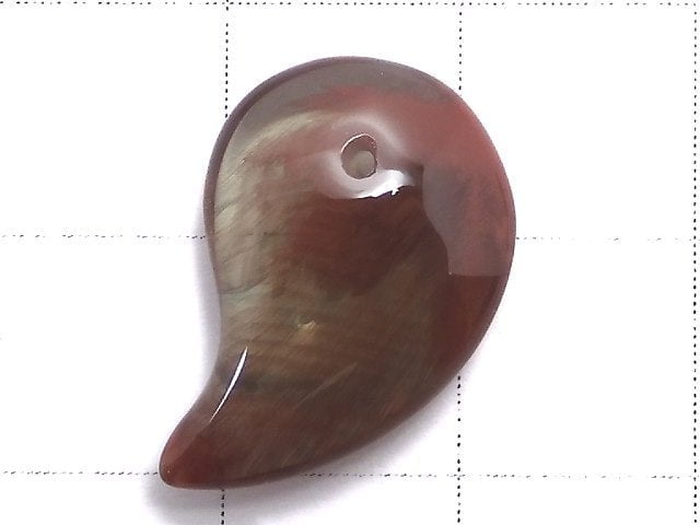 [Video][One of a kind] High Quality Tibetan Andesine AAA Comma Shaped Bead 1pc NO.13