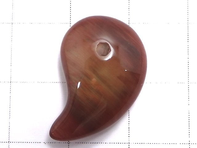 [Video][One of a kind] High Quality Tibetan Andesine AAA Comma Shaped Bead 1pc NO.25